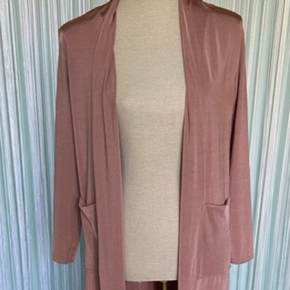 Brown Slinky Duster Kimono - Picture 5 of 16